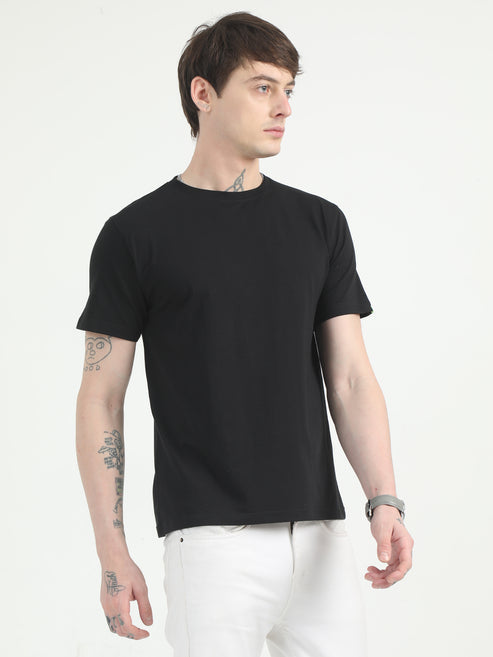 Urban Mono Plain Black T-Shirt