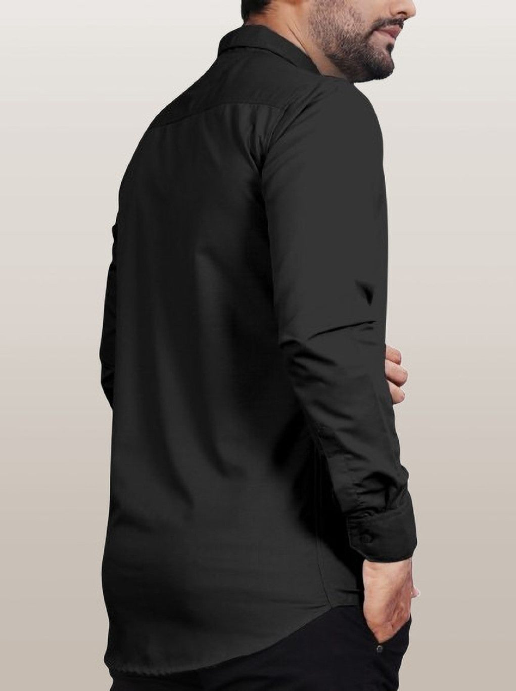Urban Mono Plain Black Shirt